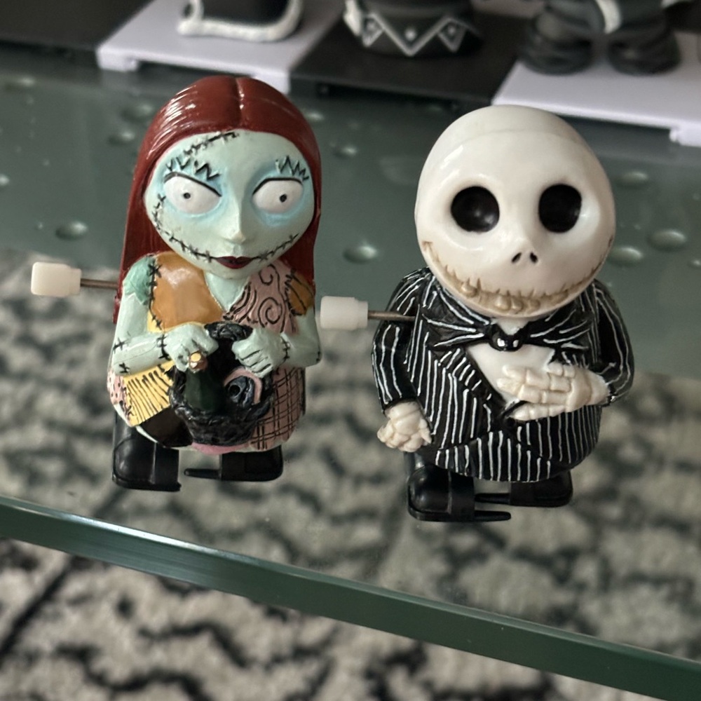 Nightmare Before Christmas Jack Sally Vintage Wind Up Toys